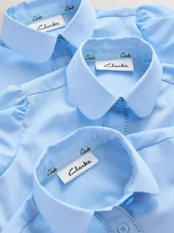 Overhemden En Blouses|Clarks - Set van 3 schooloverhemden met korte mouwen voor meisjes