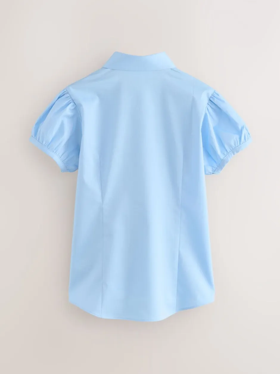 Overhemden En Blouses|Clarks aansluitend school overhemd met korte mouwen