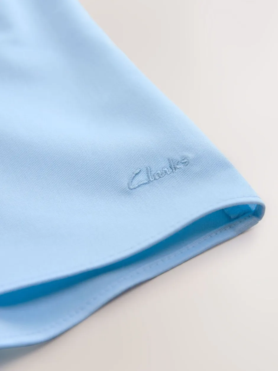 Overhemden En Blouses|Clarks aansluitend school overhemd met korte mouwen