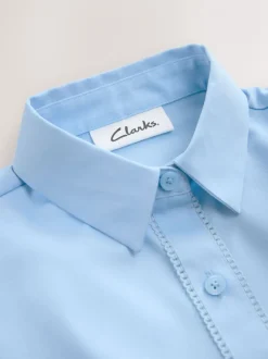 Overhemden En Blouses|Clarks aansluitend school overhemd met korte mouwen