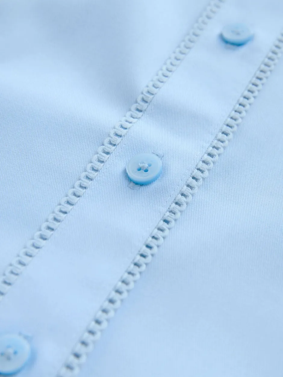 Overhemden En Blouses|Clarks aansluitend school overhemd met korte mouwen