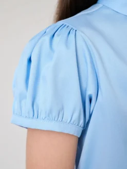Overhemden En Blouses|Clarks aansluitend school overhemd met korte mouwen
