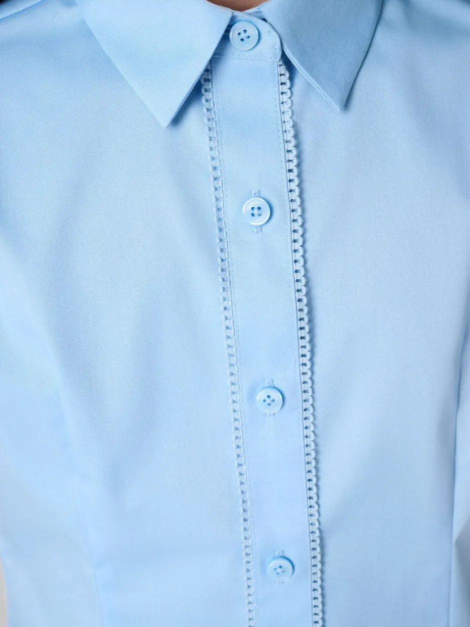 Overhemden En Blouses|Clarks aansluitend school overhemd met korte mouwen