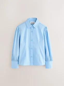 Overhemden En Blouses*Clarks aansluitend schooloverhemd met Lange mouwen