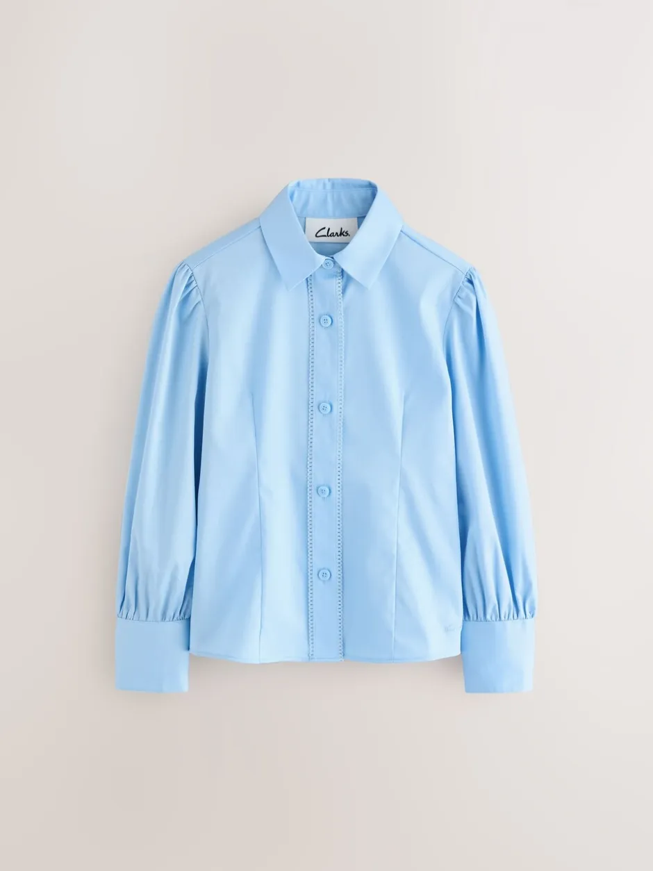 Overhemden En Blouses*Clarks aansluitend schooloverhemd met Lange mouwen