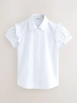 Overhemden En Blouses|Clarks Frill korte mouwen schooloverhemden 2 verpakking