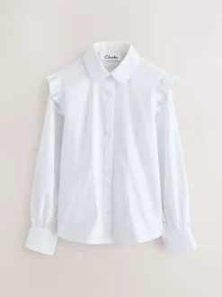 Overhemden En Blouses|Clarks Frill lange mouwen schooloverhemden 2 verpakking
