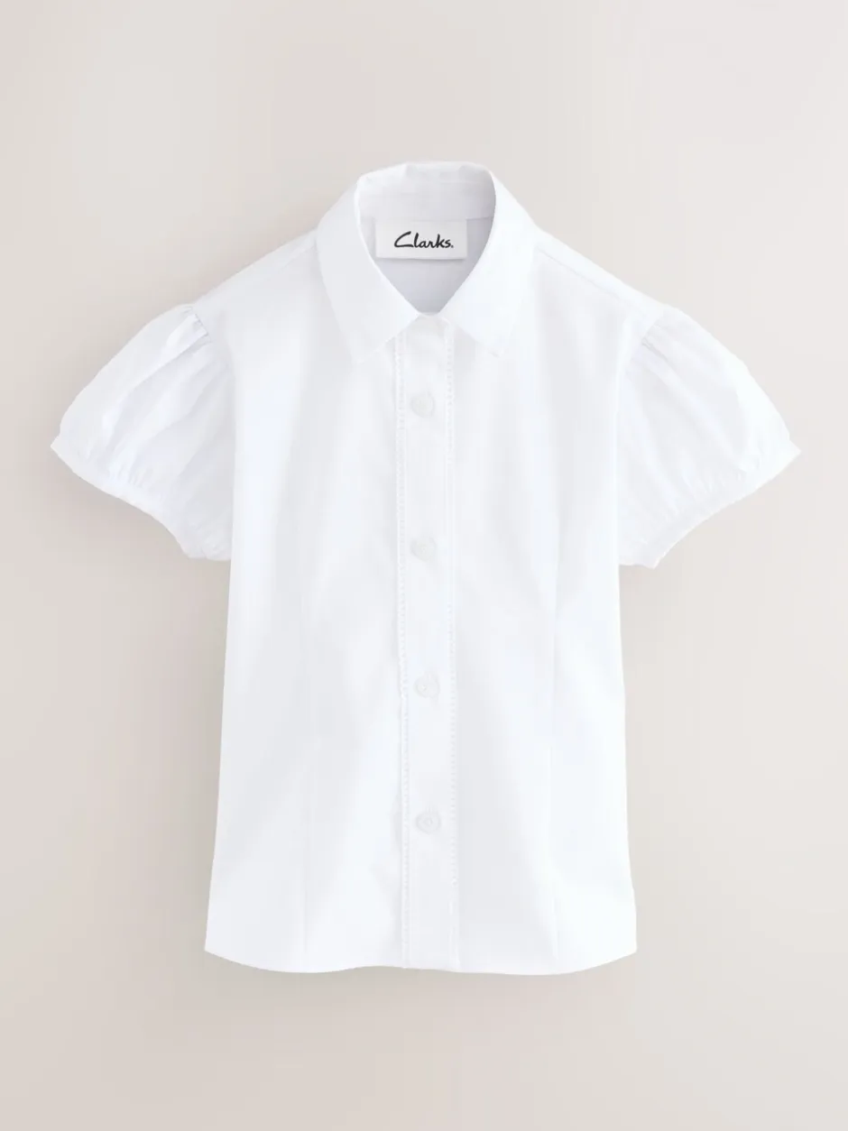 Overhemden En Blouses*Clarks getailleerde schooloverhemden met korte mouwen 3 set