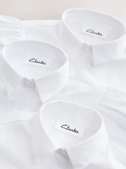 Overhemden En Blouses*Clarks getailleerde schooloverhemden met korte mouwen 3 set