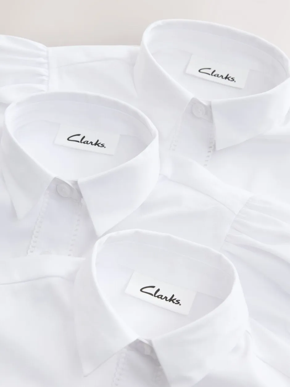 Overhemden En Blouses*Clarks getailleerde schooloverhemden met korte mouwen 3 set