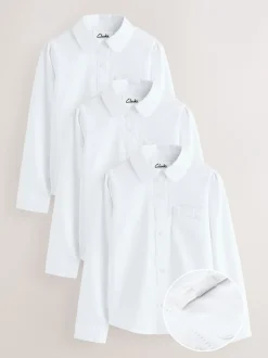 Overhemden En Blouses*Clarks set van 3 schooloverhemden met lange mouwen en strik