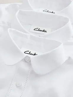 Overhemden En Blouses*Clarks set van 3 schooloverhemden met lange mouwen en strik