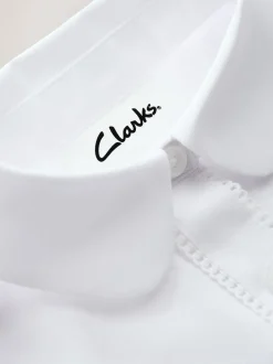 Overhemden En Blouses*Clarks set van 3 schooloverhemden met lange mouwen en strik