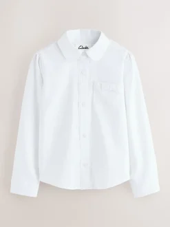 Overhemden En Blouses*Clarks set van 3 schooloverhemden met lange mouwen en strik