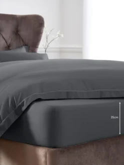 Beddenlakens En Kussenslopen*Next Collection Luxe 600 draads katoensatijnen laken Grijs