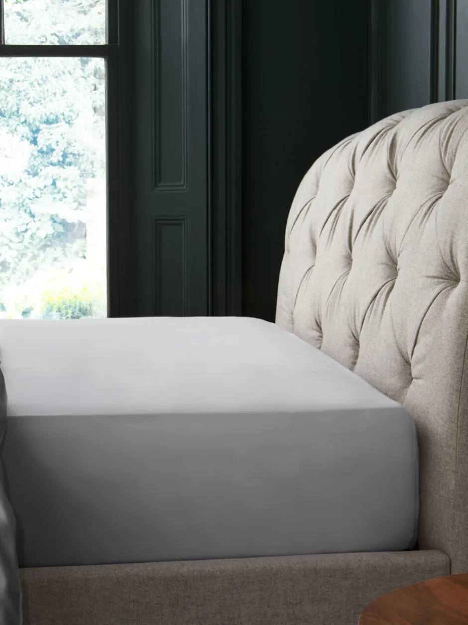 Beddenlakens En Kussenslopen*Next Collection Luxe 1000 draads satijnen laken Zilver