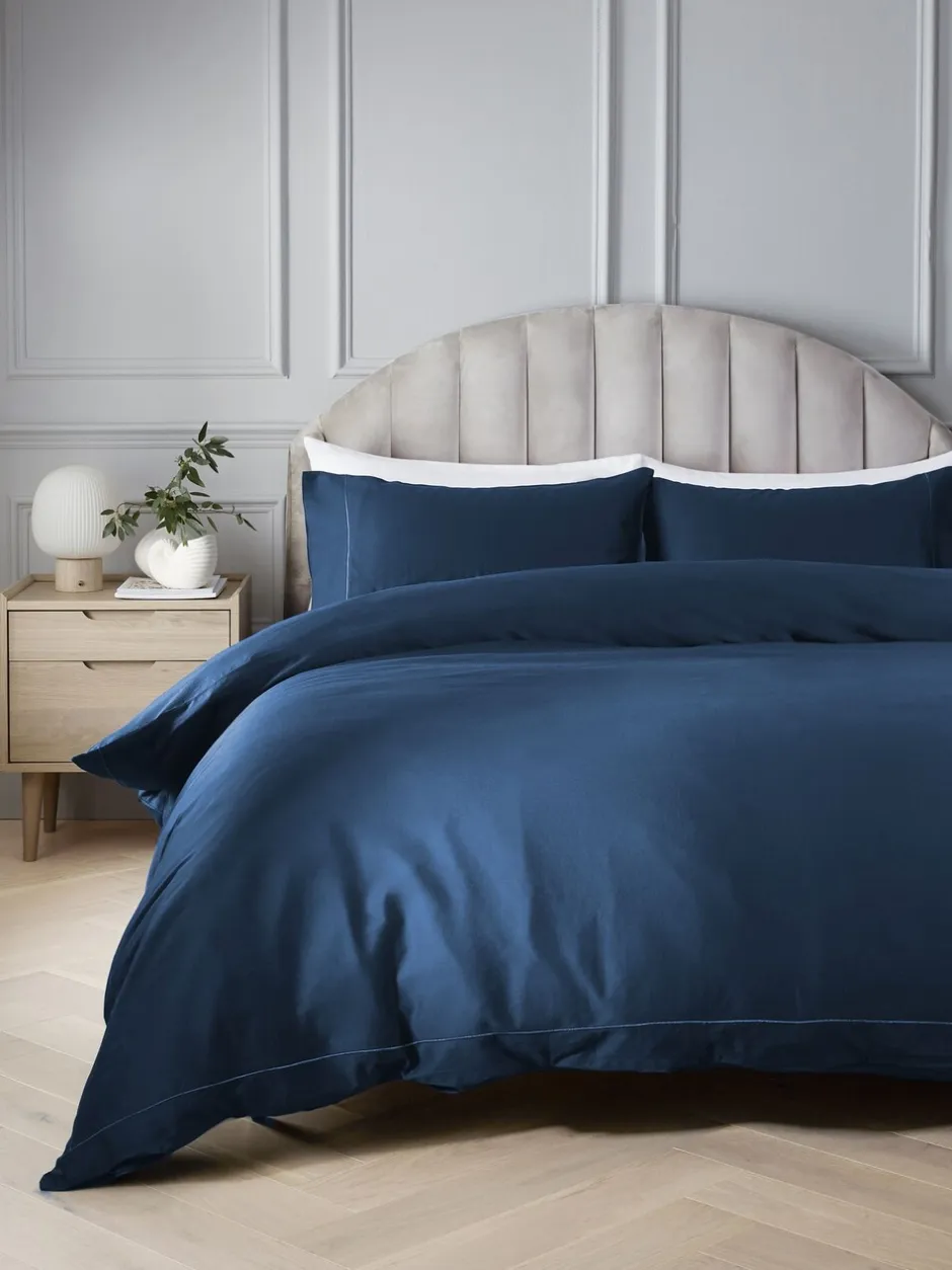 Beddengoedsets En Dekbedovertrekken|Next Collection Luxe 300-draads 100% katoensatijnen luxe dekbedovertrek- en kussensloopset