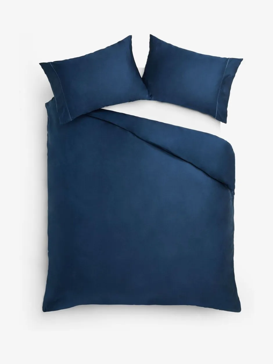 Beddengoedsets En Dekbedovertrekken|Next Collection Luxe 300-draads 100% katoensatijnen luxe dekbedovertrek- en kussensloopset