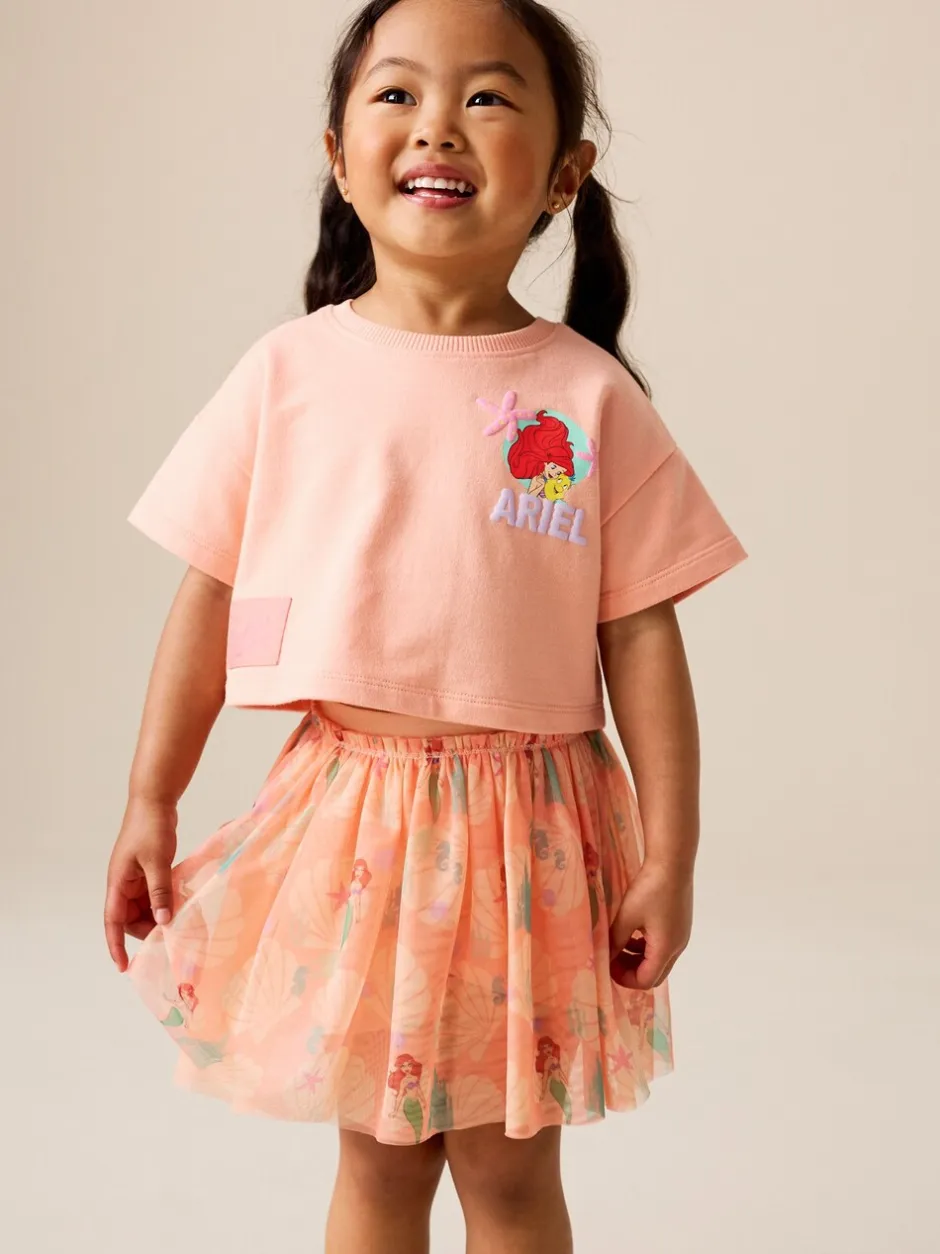 Tops|Shorts En Rokken|Next Coral Ariel - Disney Top & Skirt Set (3mths-7yrs)