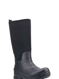 Laarzen|Cotswolds Black Kenwood Wellingtons
