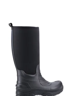 Laarzen|Cotswolds Black Kenwood Wellingtons