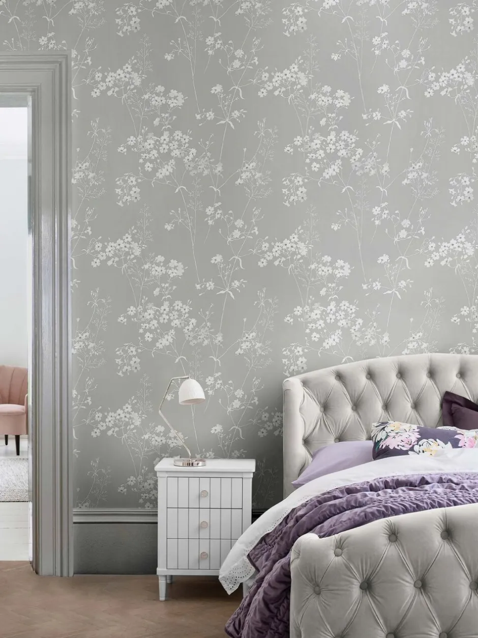 Behang|Next Country Leaves 10M Wallpaper Grijs