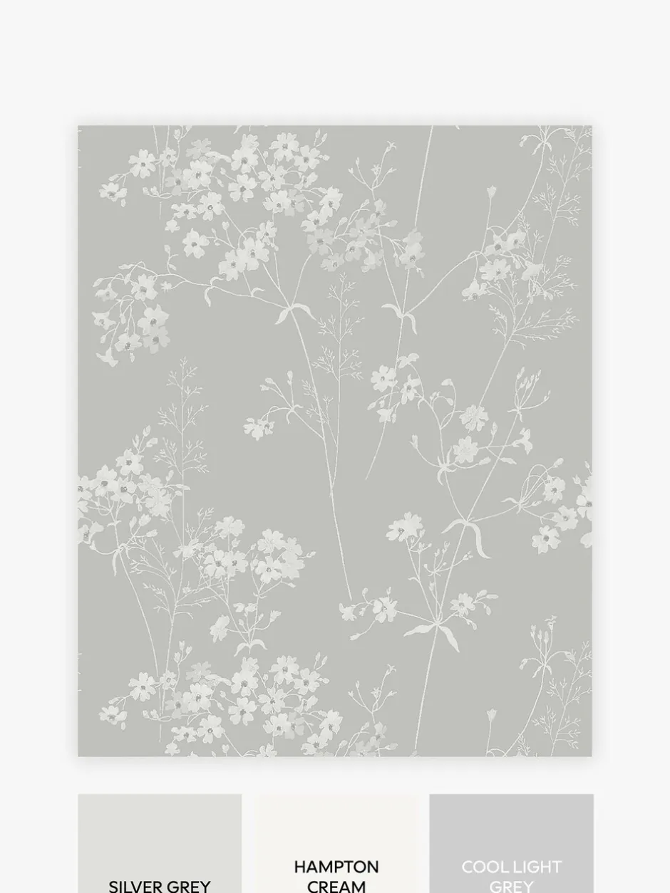 Behang|Next Country Leaves 10M Wallpaper Grijs