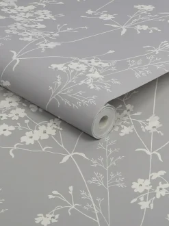 Behang|Next Country Leaves 10M Wallpaper Grijs