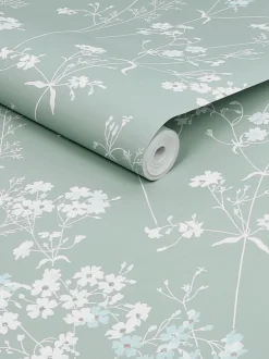 Behang*Next Country Leaves 10M Wallpaper Grijsblauw