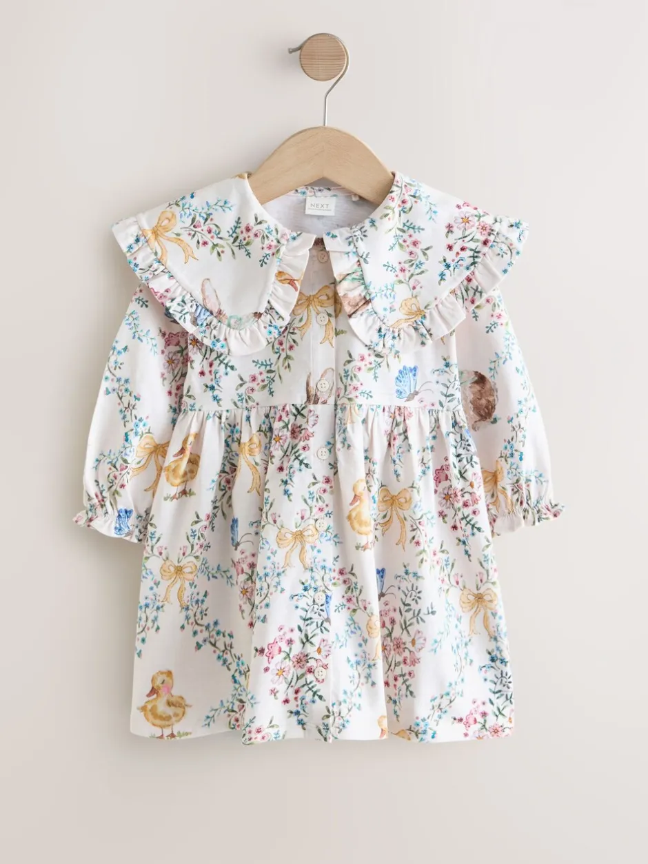 Jurken|Jurken|Next Cream Easter - Collared Dress (3mths-7yrs)