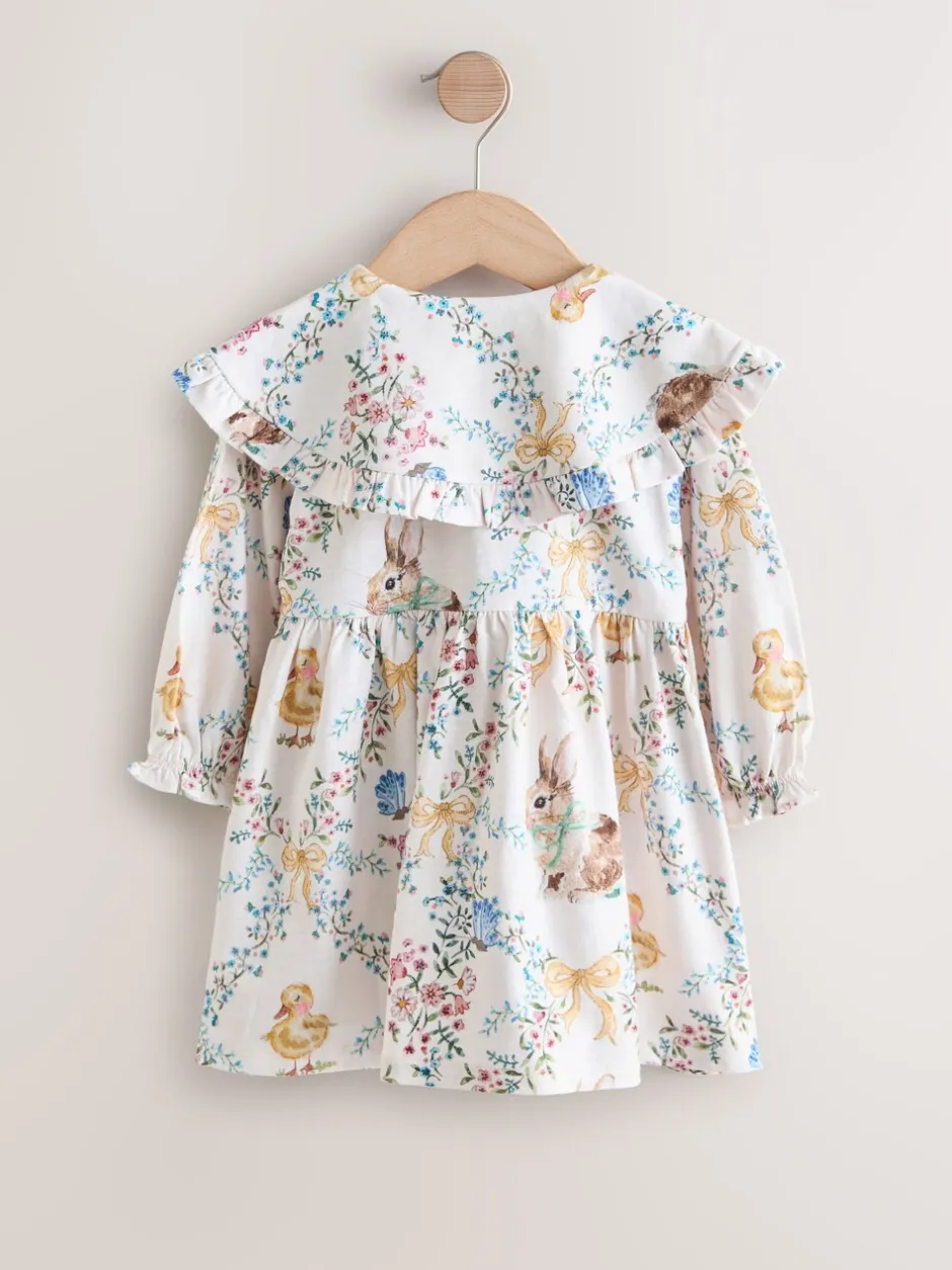 Jurken|Jurken|Next Cream Easter - Collared Dress (3mths-7yrs)