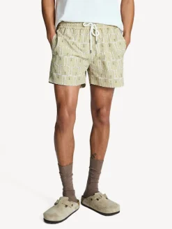 Badkleding|Frescobol Carioca - Rio Zwembroek Cream Palmeira Print