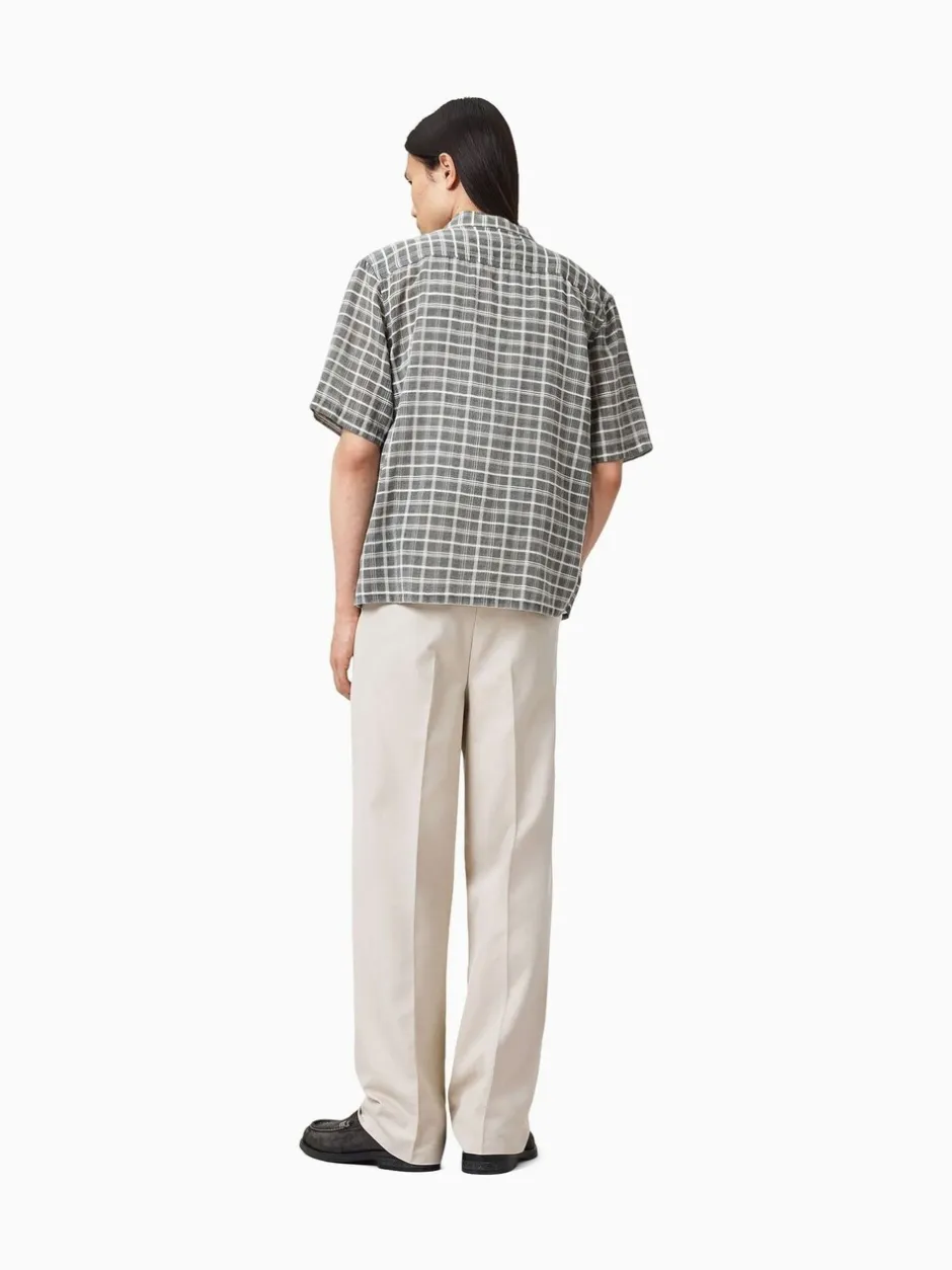 Formele Broek|All Saints - AllSaints Tallis Straight Trousers Crème