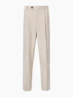 Formele Broek|All Saints - AllSaints Tallis Straight Trousers Crème