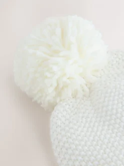 Mutsjes En Antikrabwantjes|Mutsen, Handschoenen En Sjaals|Next Crème - Baby geborduurde konijnenfiguur hoed (0mnd -2jr)