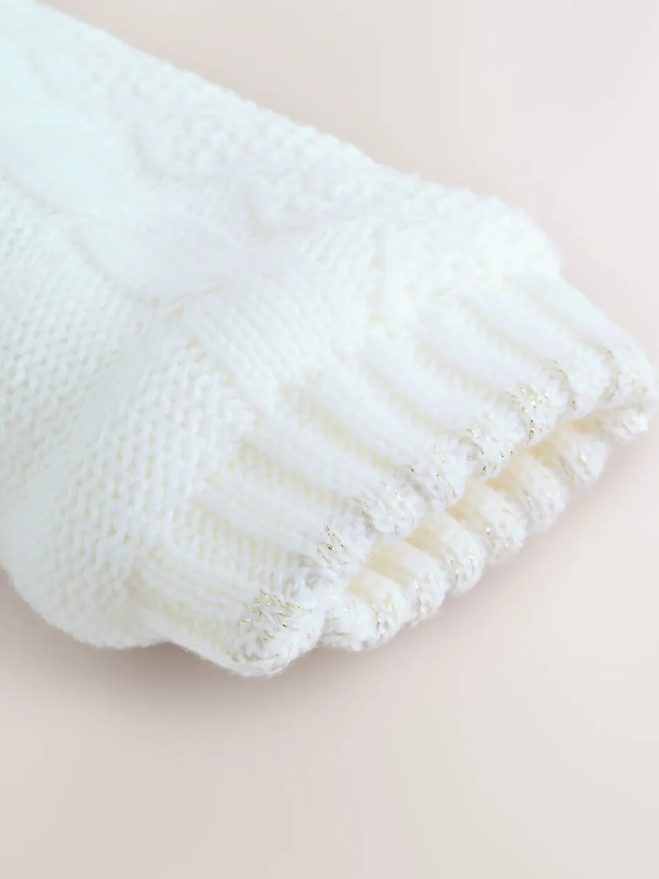 Jassen En Jacks*Baker by Ted Baker - gebreide vestjas met strikdetail Crème