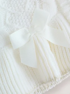 Jassen En Jacks*Baker by Ted Baker - gebreide vestjas met strikdetail Crème