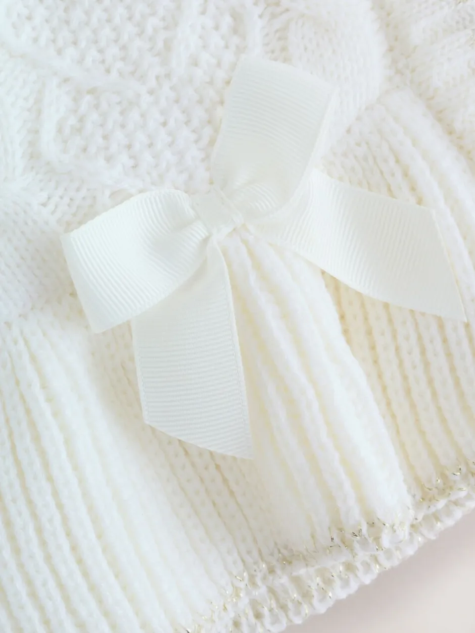 Jassen En Jacks*Baker by Ted Baker - gebreide vestjas met strikdetail Crème