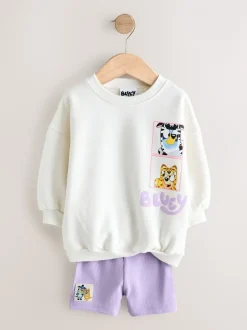 Shorts En Rokken|Next Crème - Bluey Shorts Set (12mths-7yrs)