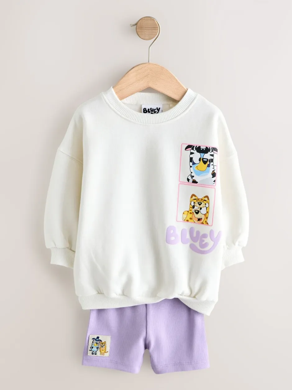 Shorts En Rokken|Next Crème - Bluey Shorts Set (12mths-7yrs)
