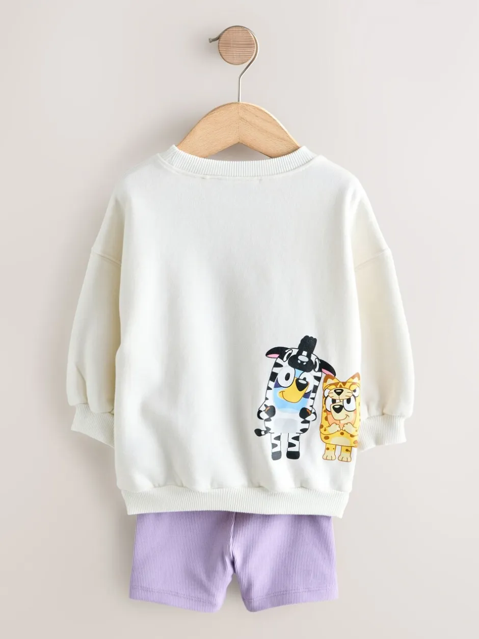 Shorts En Rokken|Next Crème - Bluey Shorts Set (12mths-7yrs)