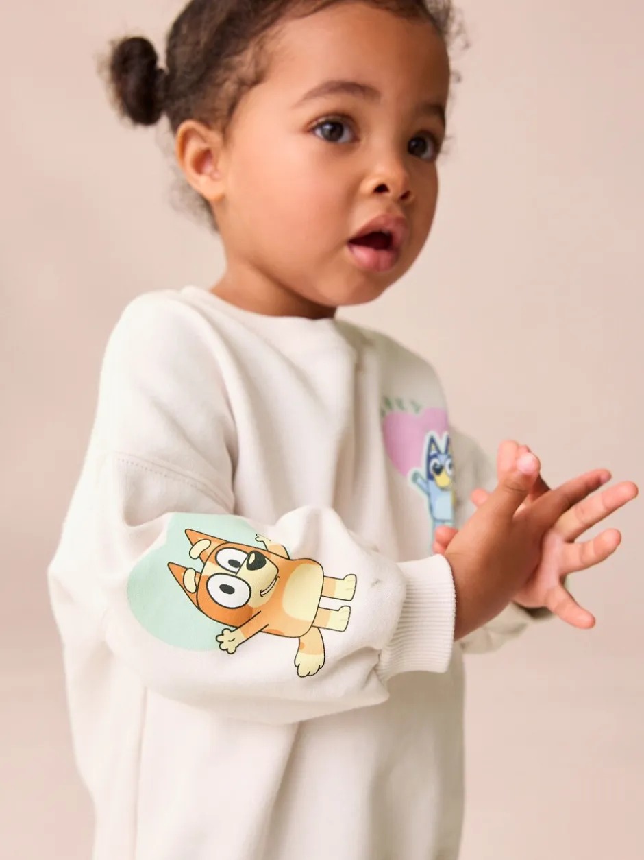 Sets En Combisets|Truien En Breisels|Next Crème - Bluey-set van sweatshirt en legging (12mnd -7jr)