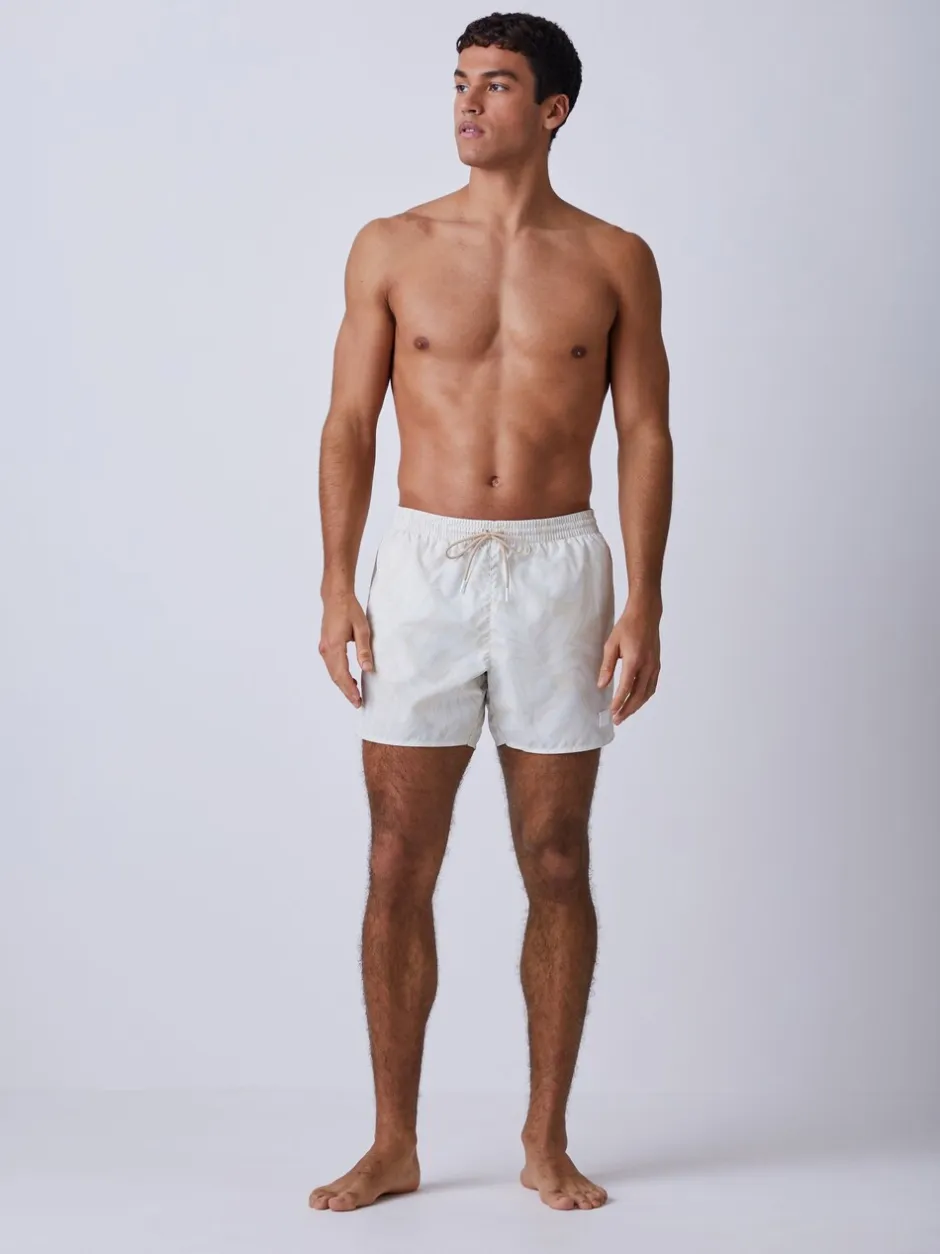 Badkleding*BOSS - Piranha Printed Swim Shorts Crème