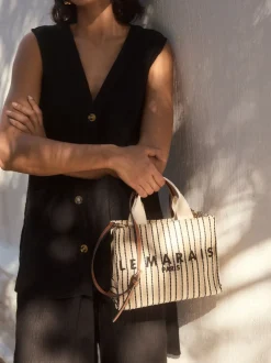 Tassen En Portemonnees|Next Crème - Canvas handtasje