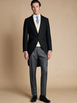 Vesten|Charles Tyrwhitt - Morning V2 kostuum met verstelbare pasvorm: herenvest Crème