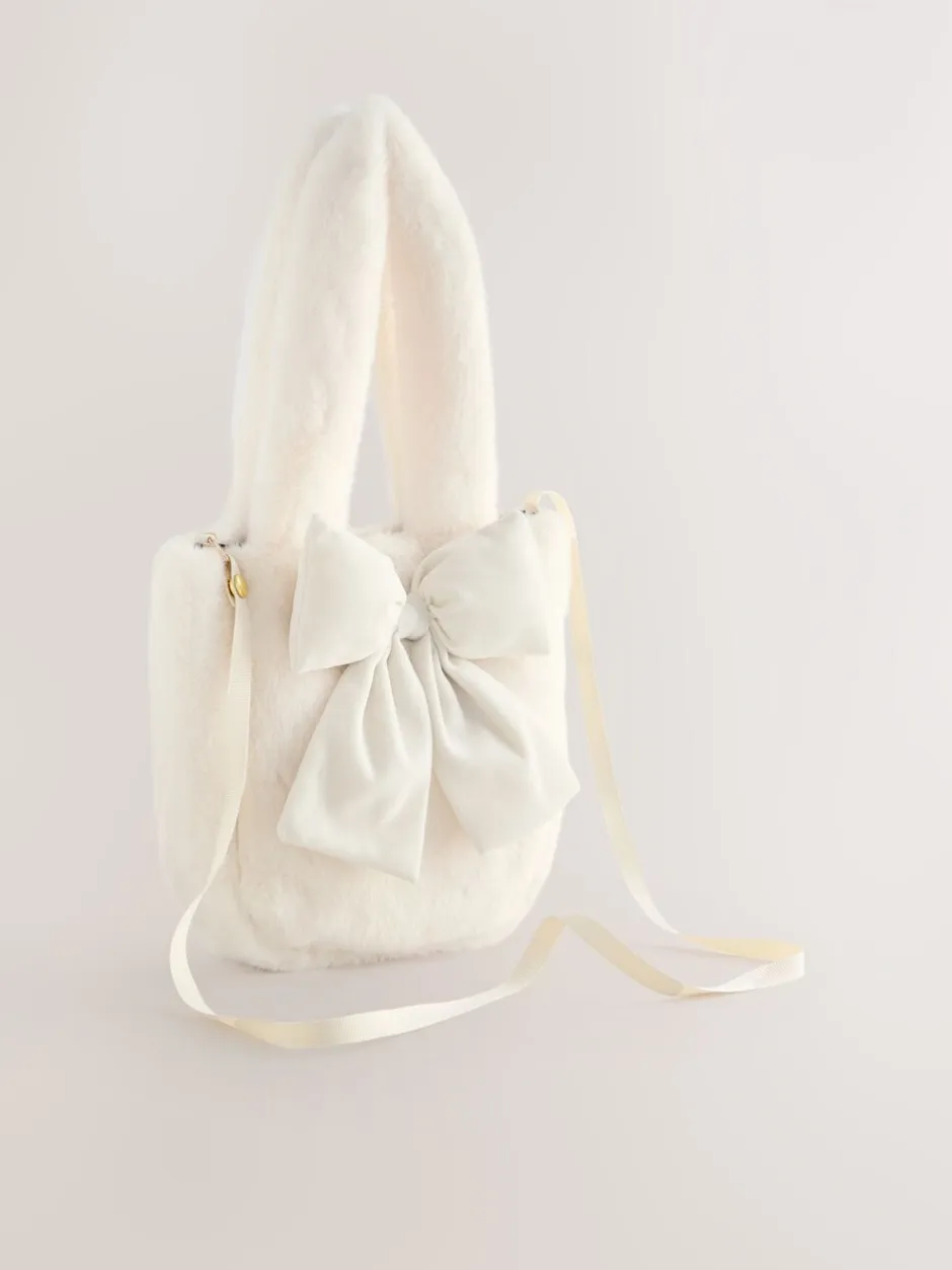 Tassen*Next Crème - Cream Fur Bucket Bag
