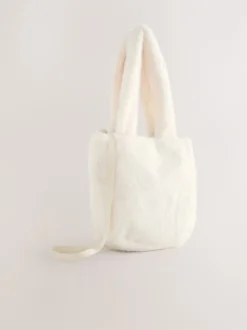 Tassen*Next Crème - Cream Fur Bucket Bag