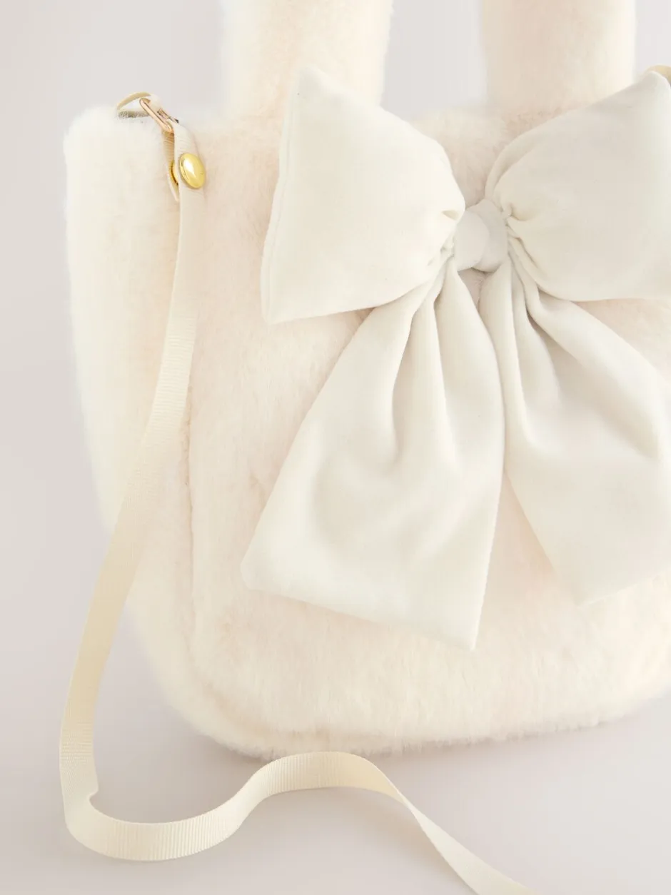 Tassen*Next Crème - Cream Fur Bucket Bag