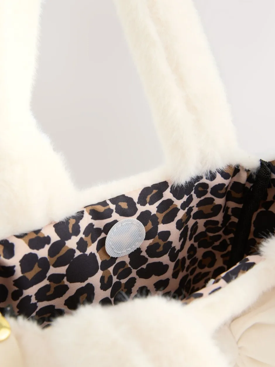 Tassen*Next Crème - Cream Fur Bucket Bag