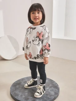 Sweaters En Hoody´S*Next Crème - Disney Minnie Mouse set van sweatshirt en legging (3mnd -7jr)